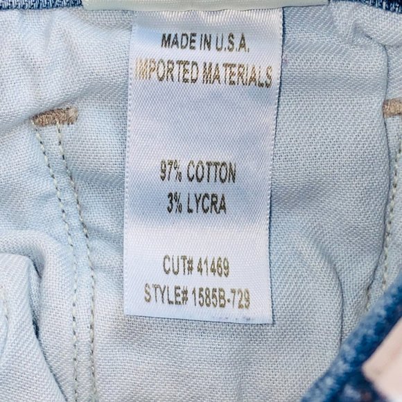 Citizens of Humanity COH Dip Dye Raw Hem Agnes Crop Mid Rise Slim Straight Jeans - Picture 11 of 11